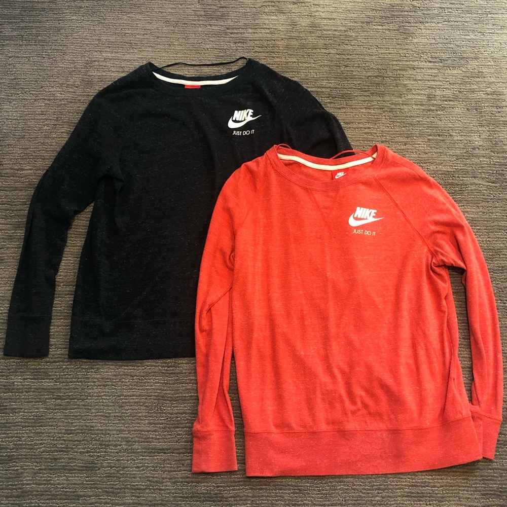 2 lightweight Nike Sweatshirts